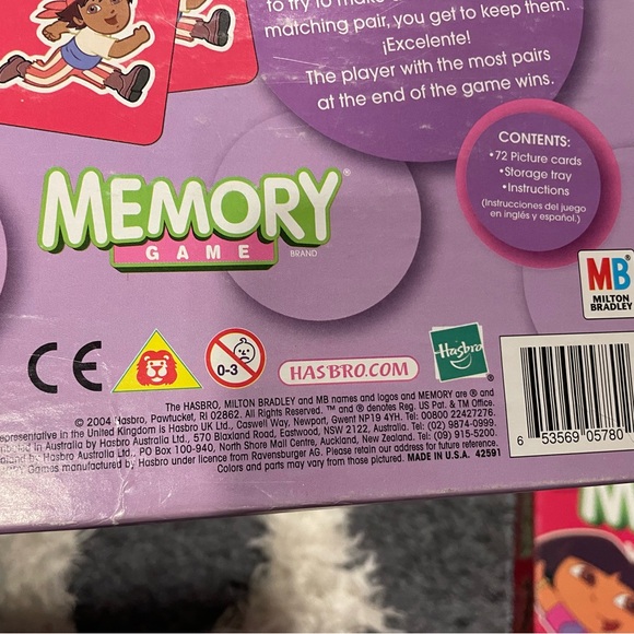 Dora the Explorer Memory Game 2004 kids toys cards unisex - Picture 4 of 8